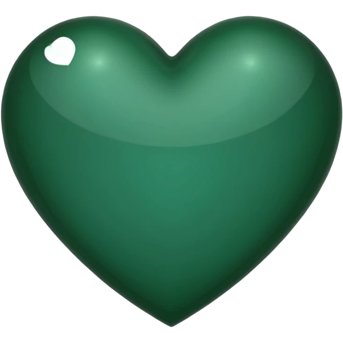 dark green heart emoji with sharp edges  emoji