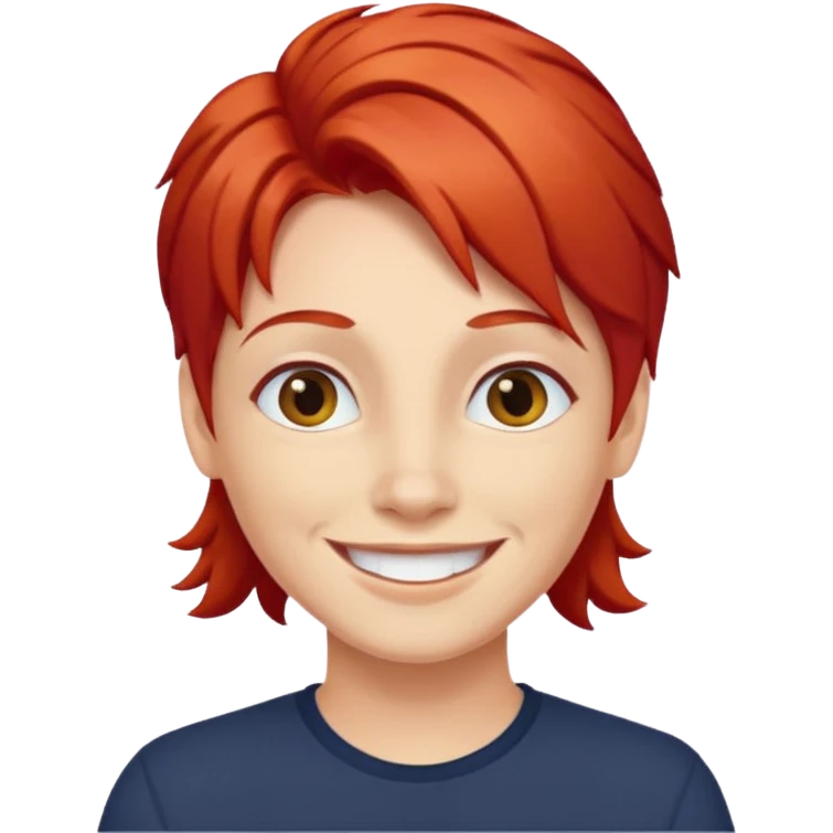 Red head pride emoji