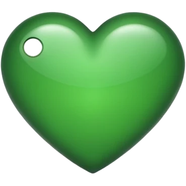 Dunkel grünes herz  emoji