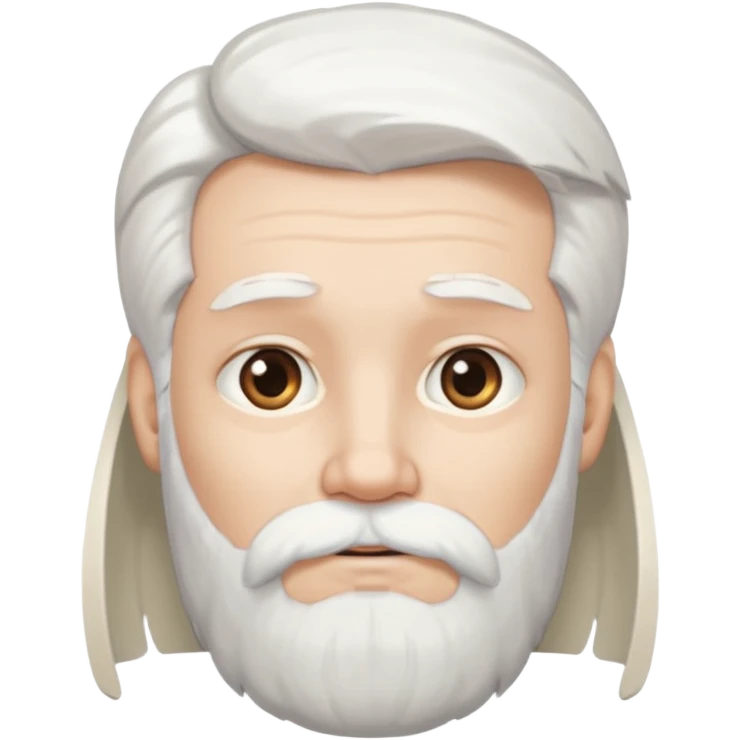 angel white hair and white beard emoji