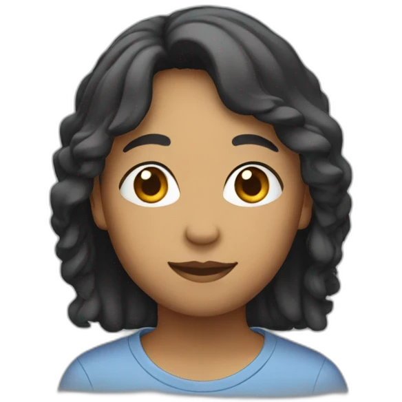Black asian emoji