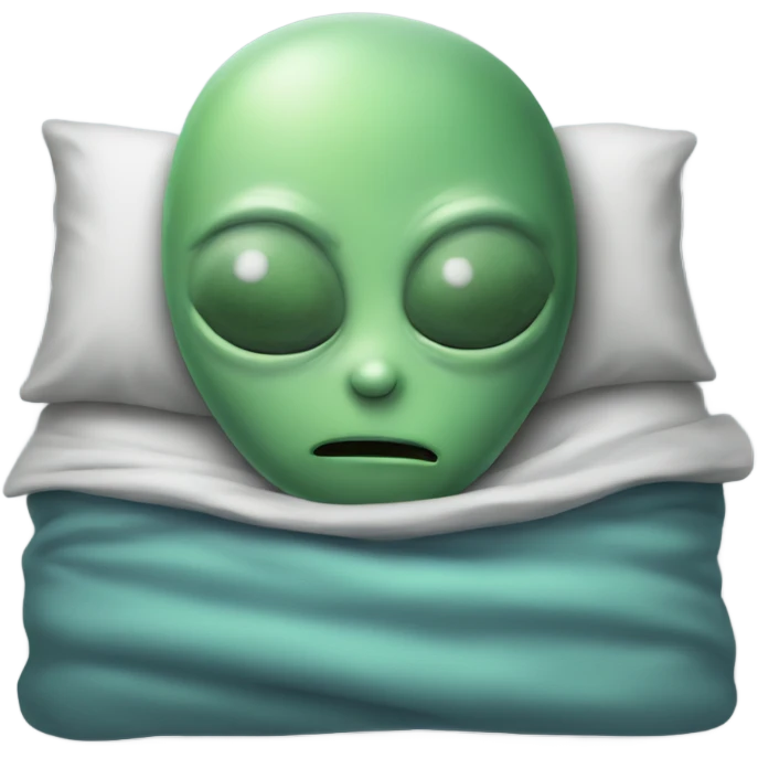 alien sleeping  emoji