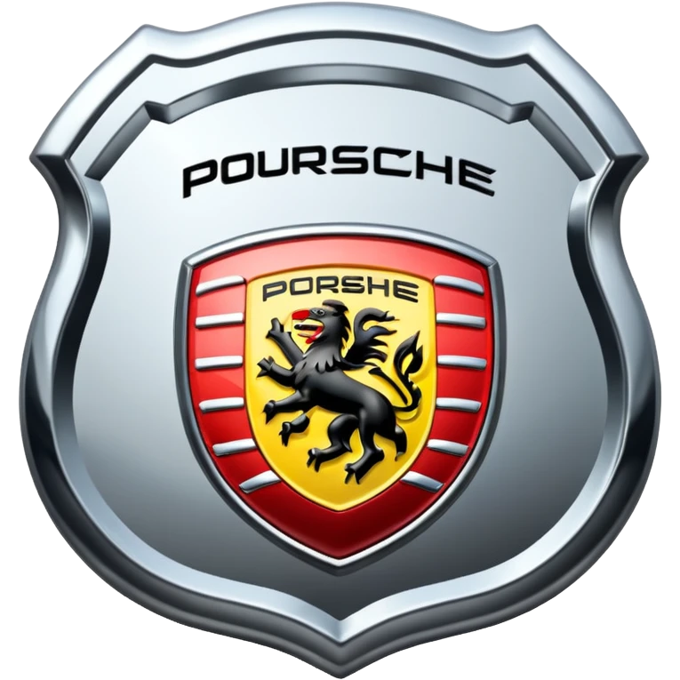 a real porsche logo emoji