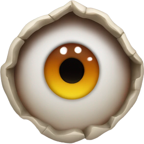 Barbon ojos de fuego salivando emoji