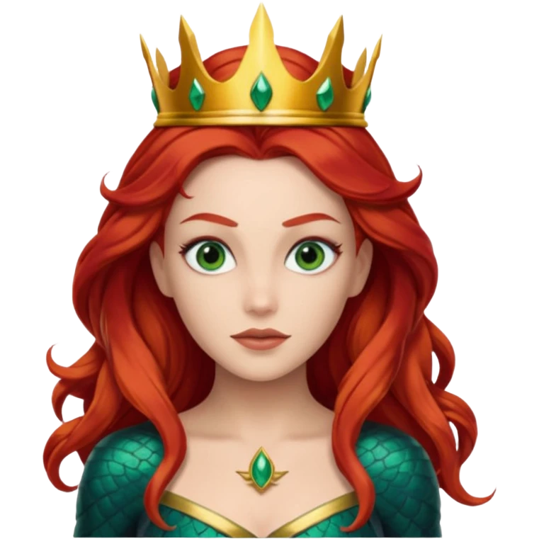 mera from aquaman with a small crown emoji