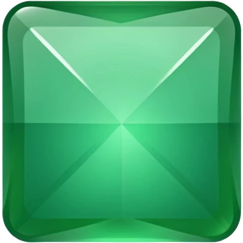 give me a green square which is slanted emoji