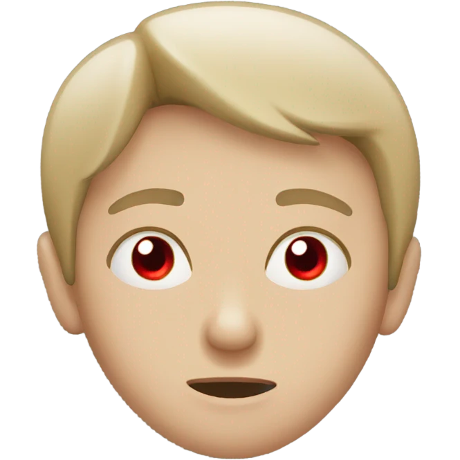 Red eyes emoji