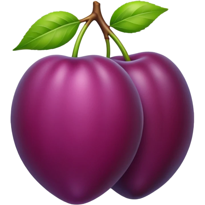 Plum emoji