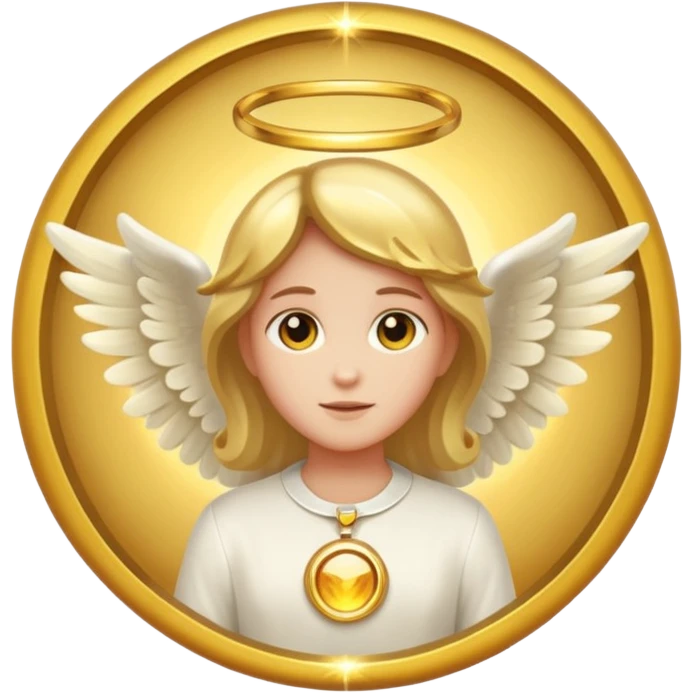 Just a simply Angel circle (without a figure in it) emoji