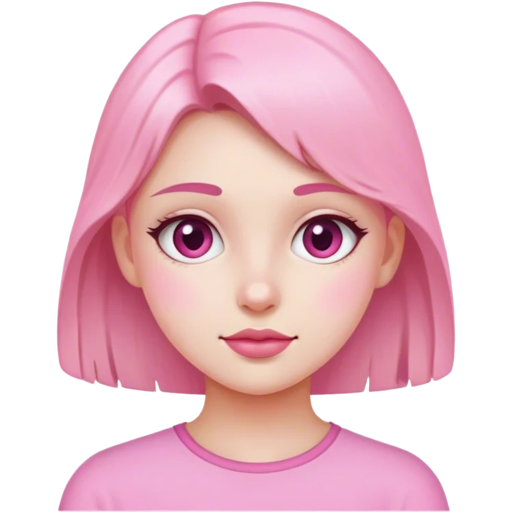 Girly pink emoji