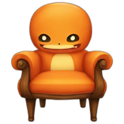 Charmander chair emoji