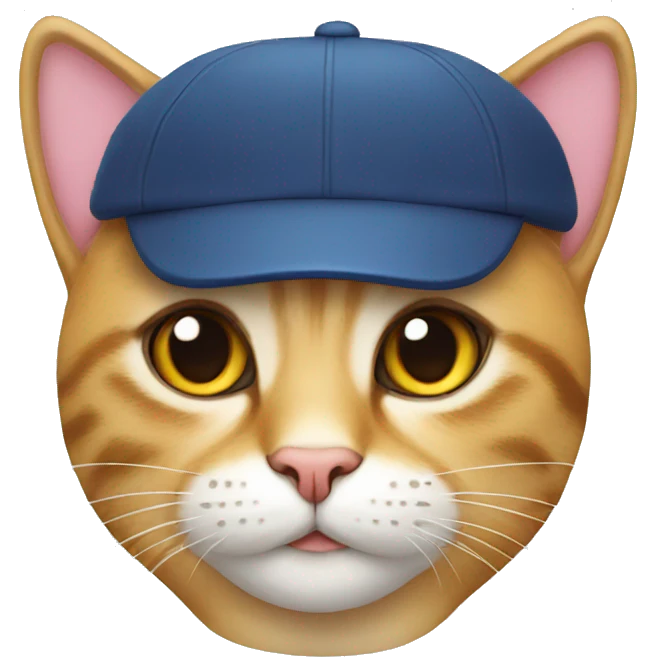 Cat with a cap emoji
