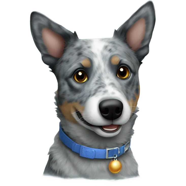 Blue heeler happy new year emoji