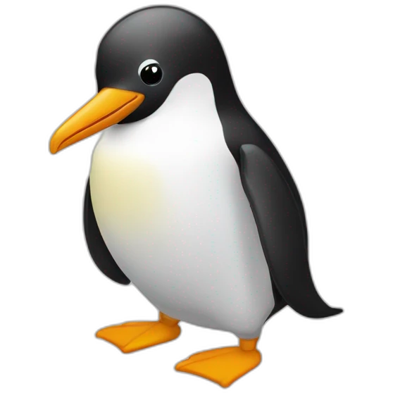 Pingouin montré du doigt emoji