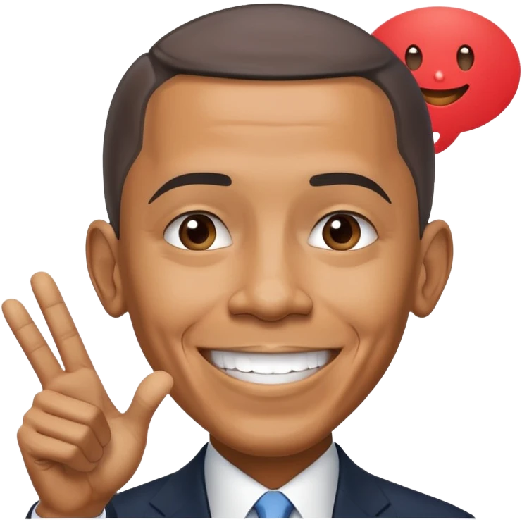 Barack Obama con una nube de dialogo diciendo "Come on!" emoji