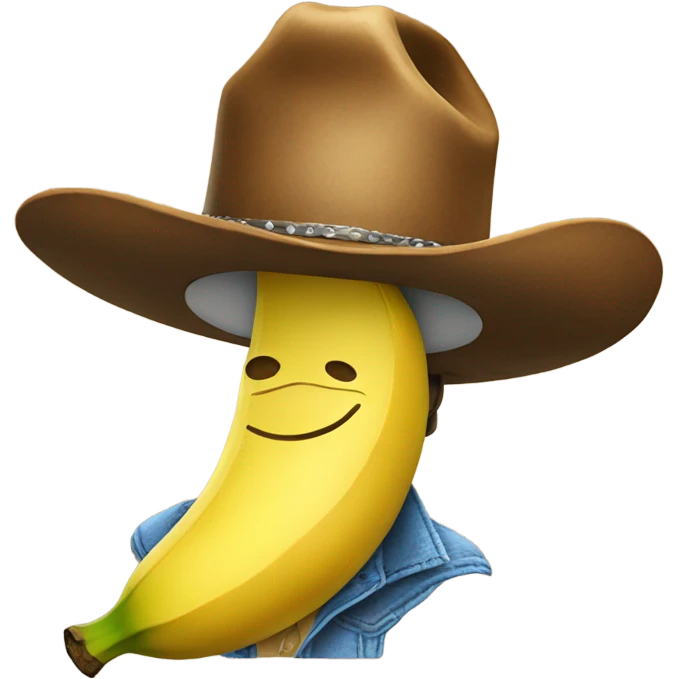 banana with a cowboy hat emoji