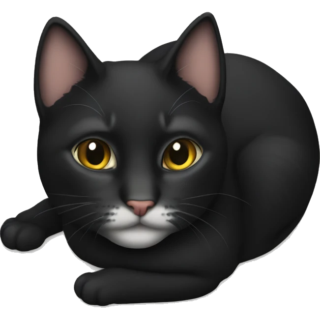 Gato negro emoji