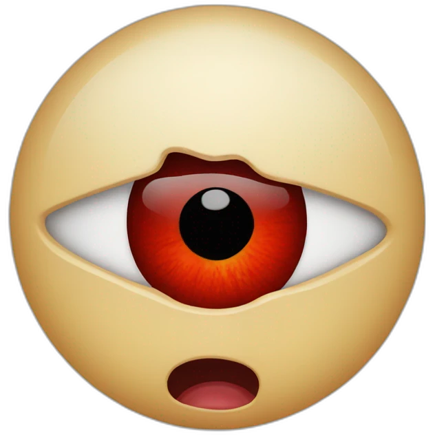 bloody-eye emoji