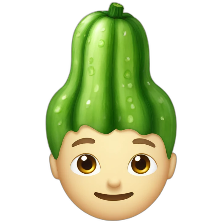 cucumber on head emoji
