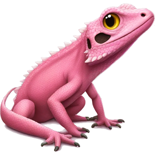 Pink lizard  emoji