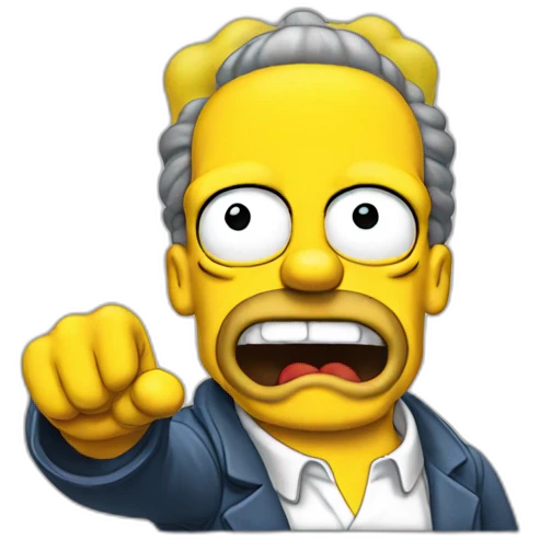 SIMPSON POINTING emoji