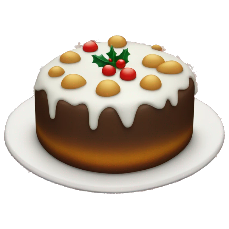 Christmas cake  emoji
