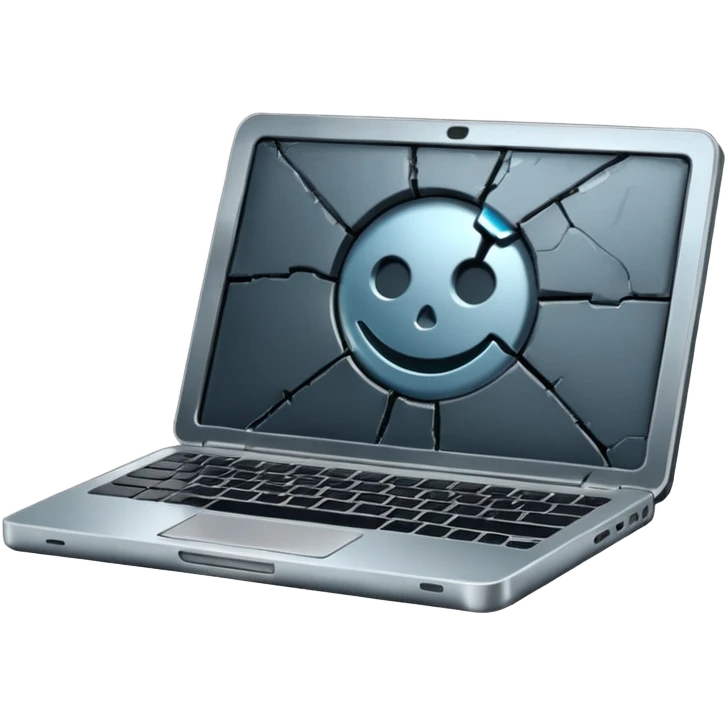 Hit laptop with hammer emoji