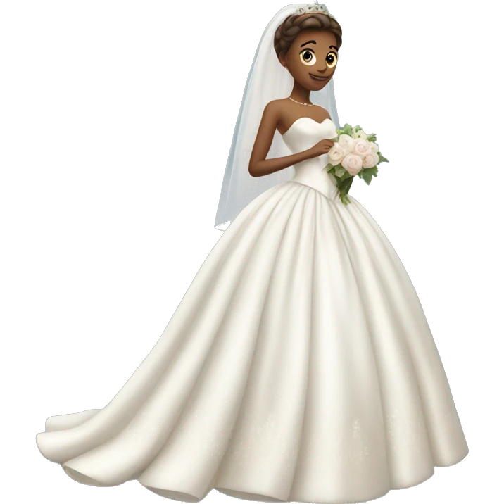 Princess wedding dress emoji