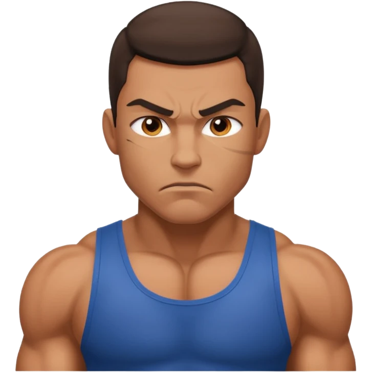 Tough fighter, one person emoji