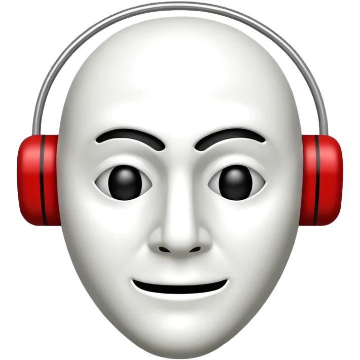 Make money heist mask emoji