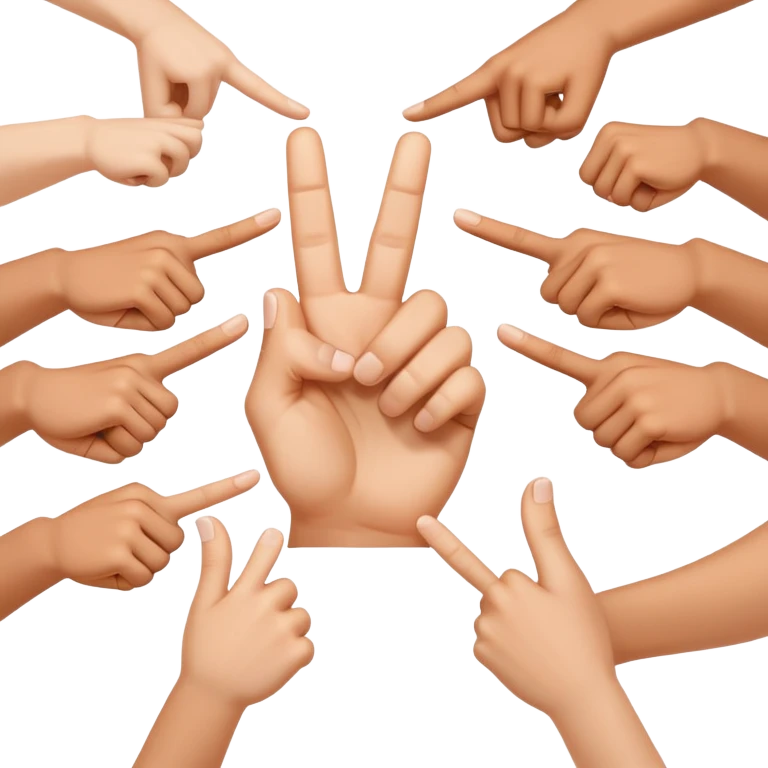 hands forming a framing gesture with thumbs and index fingers, visual composition emoji