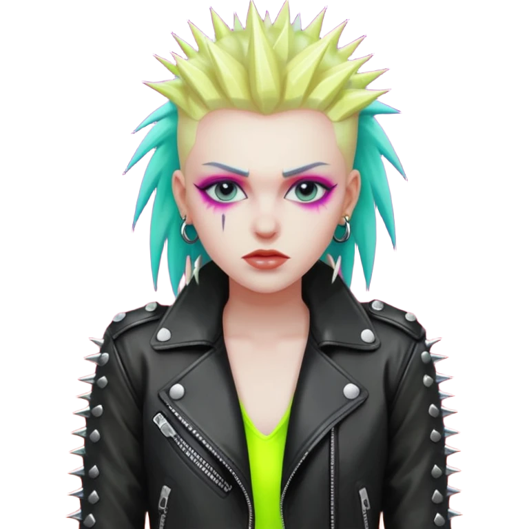 neon color Russian underground fashion  emoji