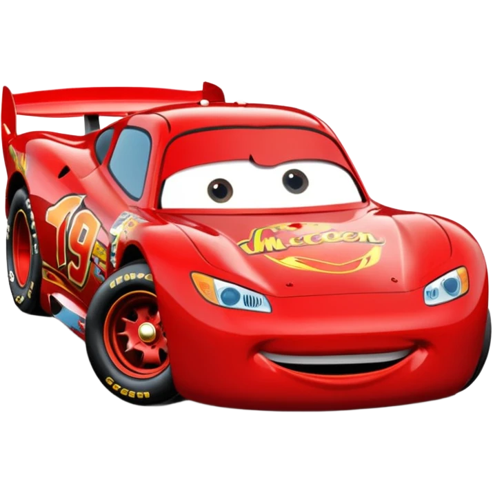 lightning mcqueen metallic red emoji