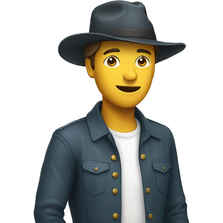 Pleure avec chapeau  emoji