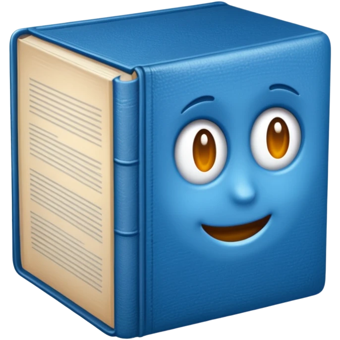 A thick blue book emoji