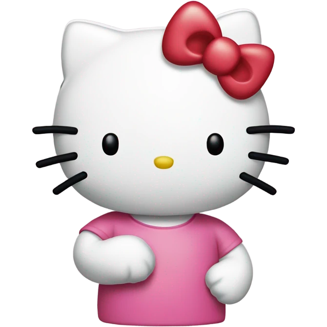 Hello kitty holding a AL emoji