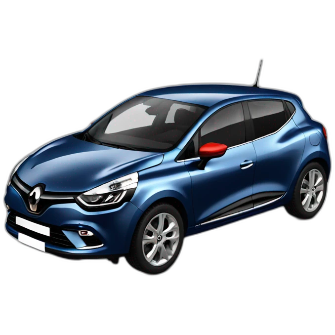 Renault clio rouge profil emoji