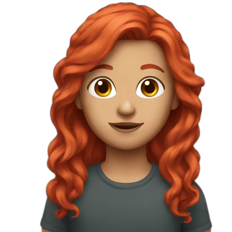 red hair emoji