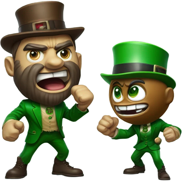 Brutus buckeye punching leprechaun  emoji