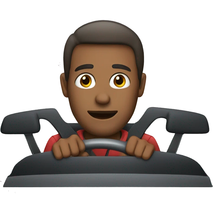 Guy driving a car  emoji