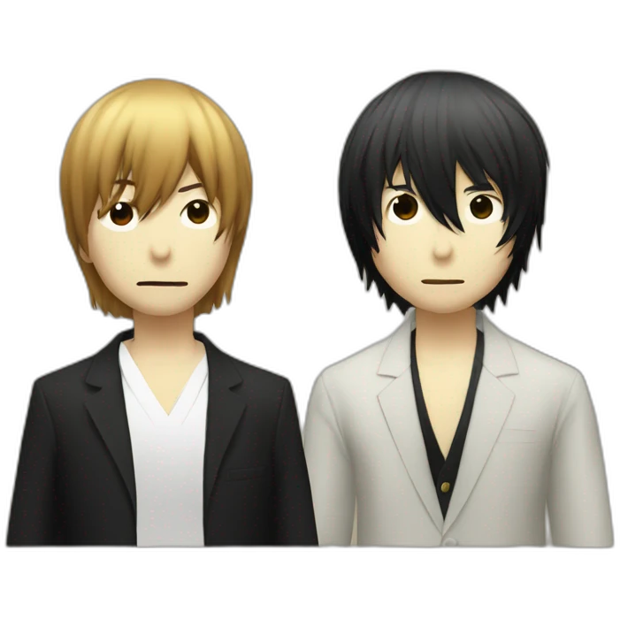 Light yagami and shinigami  emoji