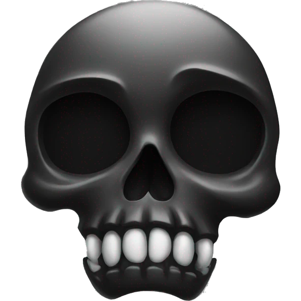 Black skull  emoji
