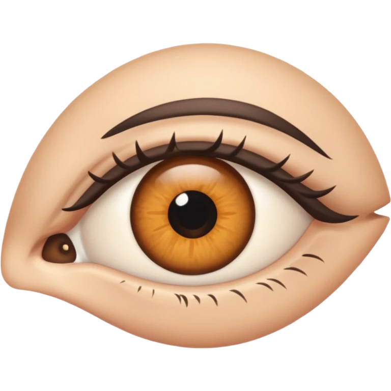 wide eye with eyebrow raised emoji