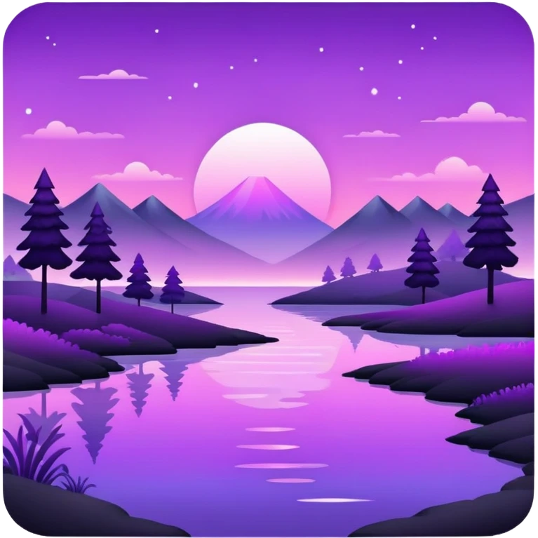  Black-purple-Iridescent-aesthetic-scenic-scenery-Decoration emoji