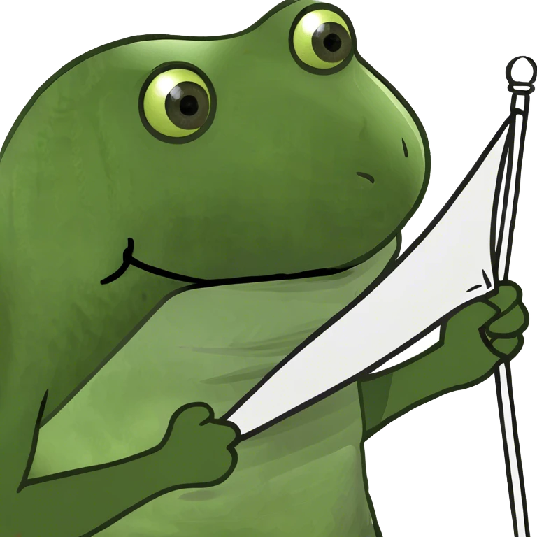 bufo holding a white flag emoji