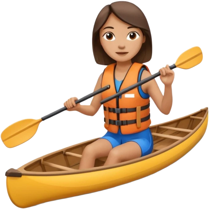 woman canoeist emoji