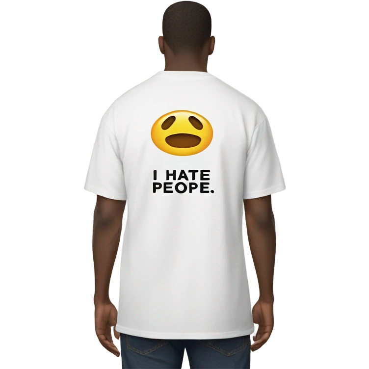 I hate people shirt emoji