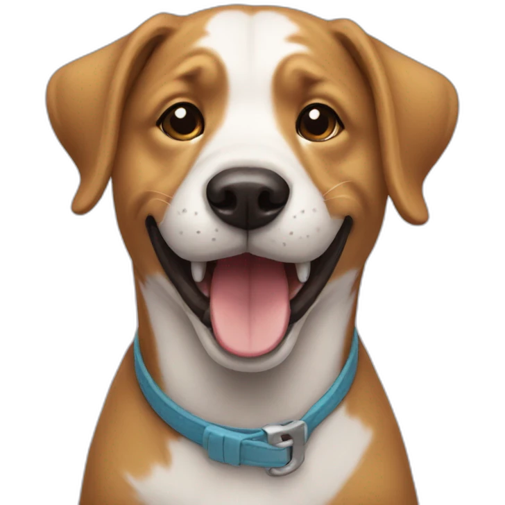 Smiley dog emoji
