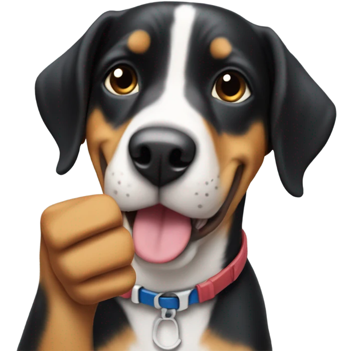 Entlebucher with thumb up emoji