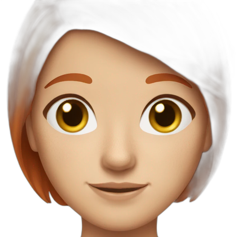 Redhead with freckles & short hair emoji